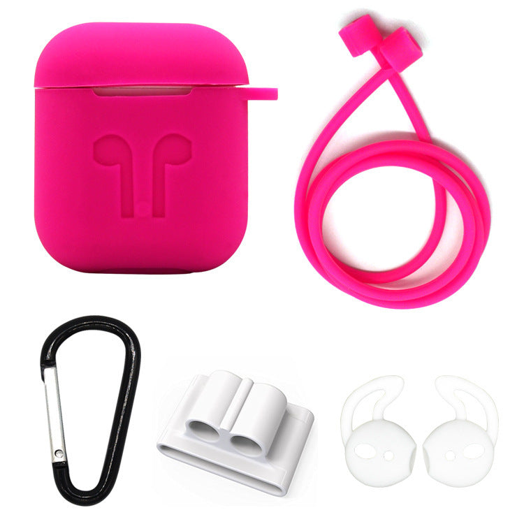 Compatible with Apple, Applicable air Pods thick Bluetooth headset charging box anti-fall silicone storage box