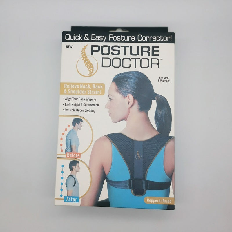 Clavicular Belt Back Posture Orthotics Band Anti-Humpback Sitting Posture Bunion Corrector Shoulder Adjustable Posture