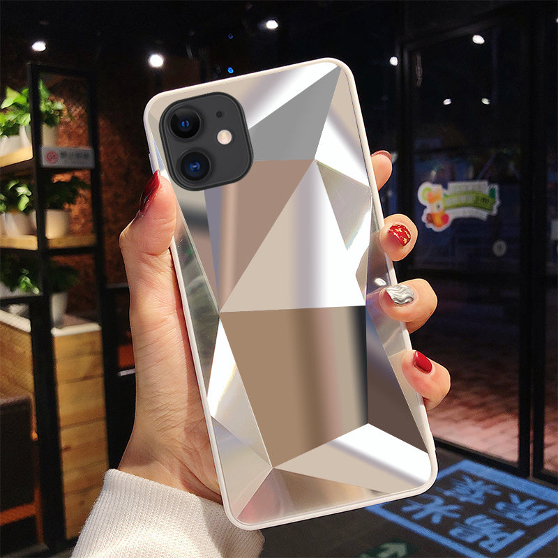 Diamond mirror phone case