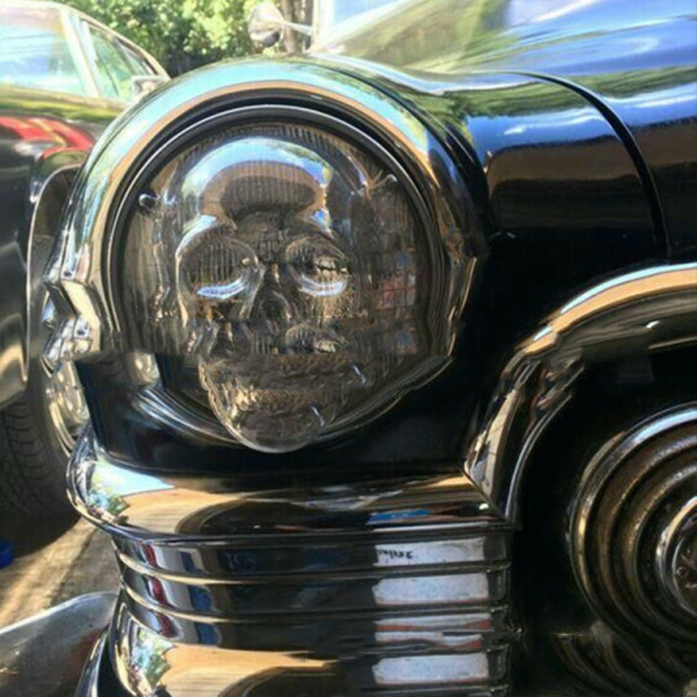 Skull Headlight Covers Decorative Protective Head Light Cover For Car Truck Motorcycle Universal Headlight Cover